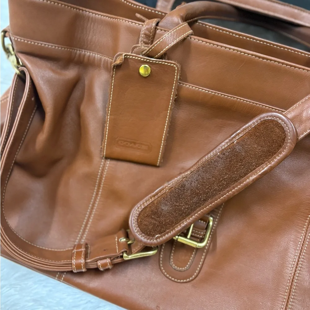 Coach Brown Leather Messenger Bag
